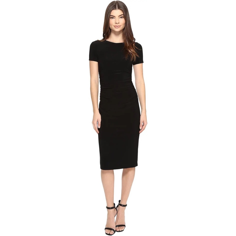 NWT norma kamali kamali kulture shirted waist crew neck dress